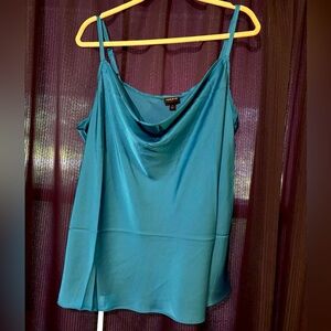 Torrid satin cowl tank